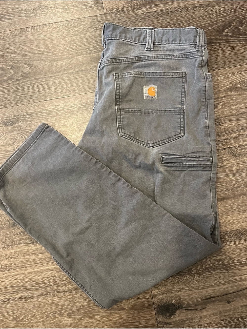 Carhartt Men's Gray Utility Work Pants with Tool Pocket